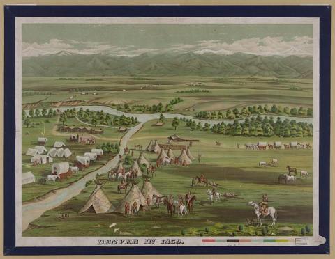 Denver and Auraria 1858 - 1859